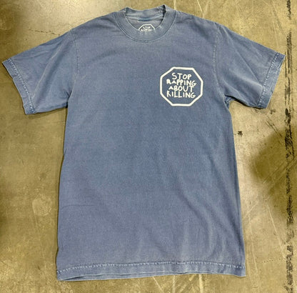 Blue Enzyme Wash Tee