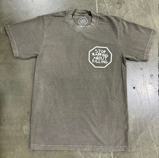 Cement Enzyme Wash Tee